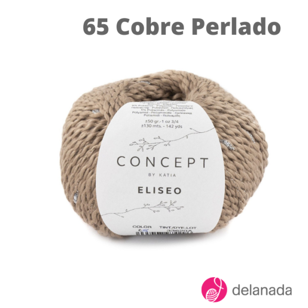 Eliseo 65 Cobre Perlado Delanada